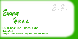 emma hess business card